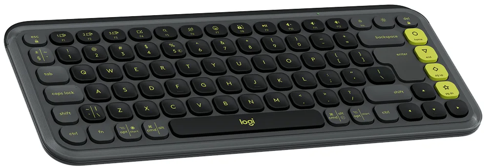 Клавіатура Logitech Мембранна Bluetooth 324,5х136,9 мм Сіра