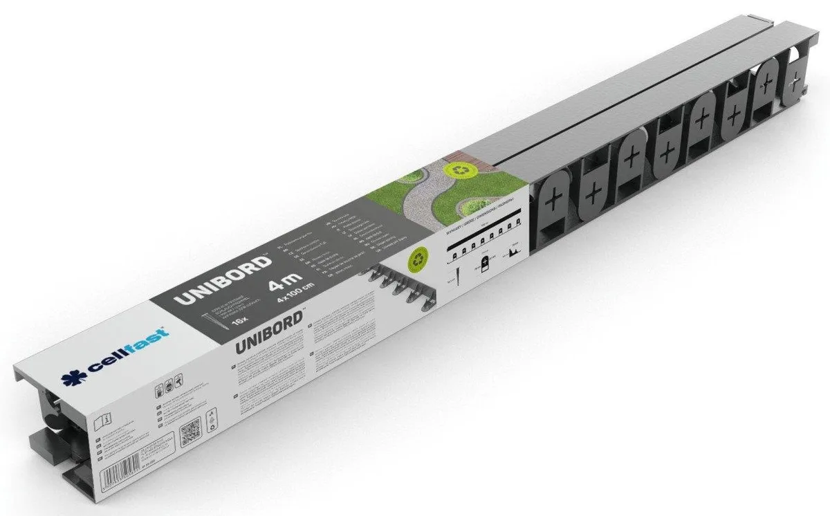 Садовий бордюр Cellfast UNIBORD, 4.5 см x 4 м.