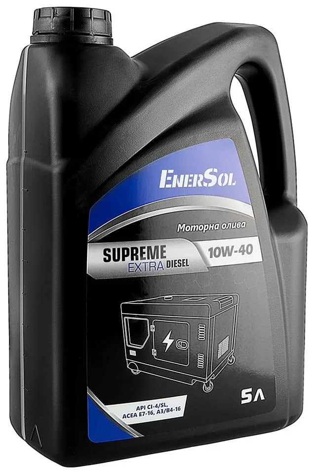 Моторна олива EnerSol Supreme-Extra Diesel (10W-40), 5 л для дизельних двигунів.