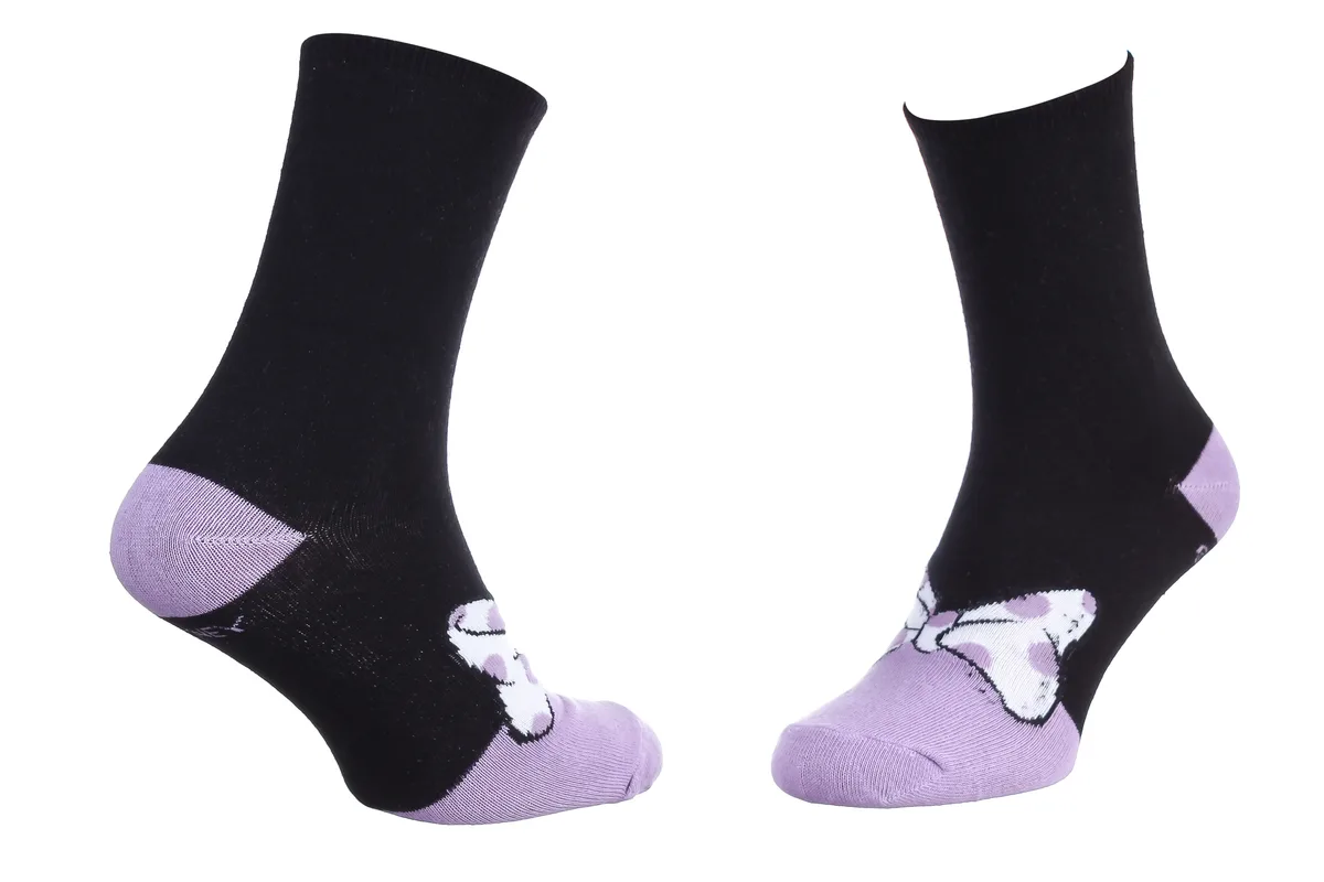 Шкарпетки DISNEY MINNIE хлопок 36-41 черный фиолетовый