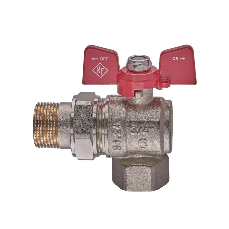 Кран шаровый NOLF CLASSIC латунь 3/4" стальной ручка бабочка
