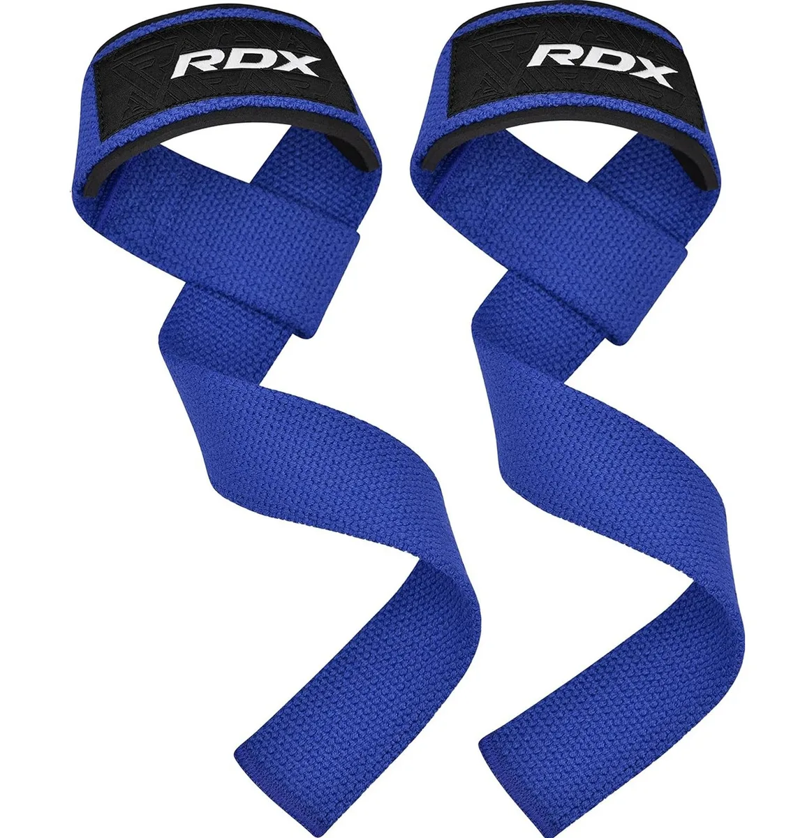 Лямки для тяги RDX бавовна 20,5 см сині