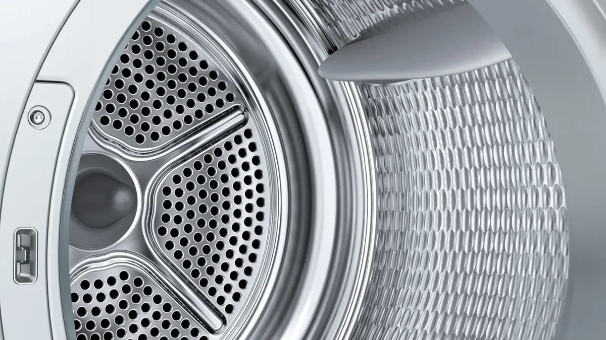Сушильна машина Bosch з тепловим насосом 10 кг A++ біла для домашнього використання автоматична сушарка