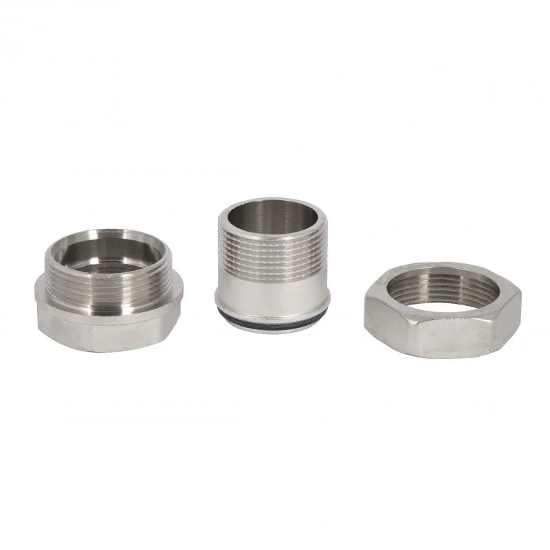Згін Американка 1 1/4" латунний нікельований 1 1/4"x1 1/4" Forte