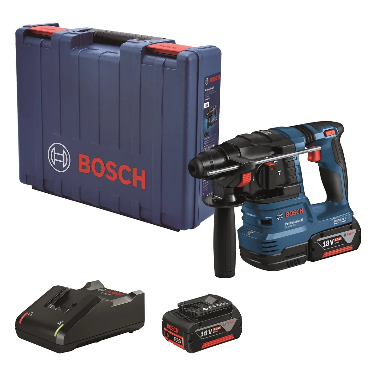 Перфоратор акумуляторний Bosch 18В 2х4А·год 2.3кг SDS-Plus
