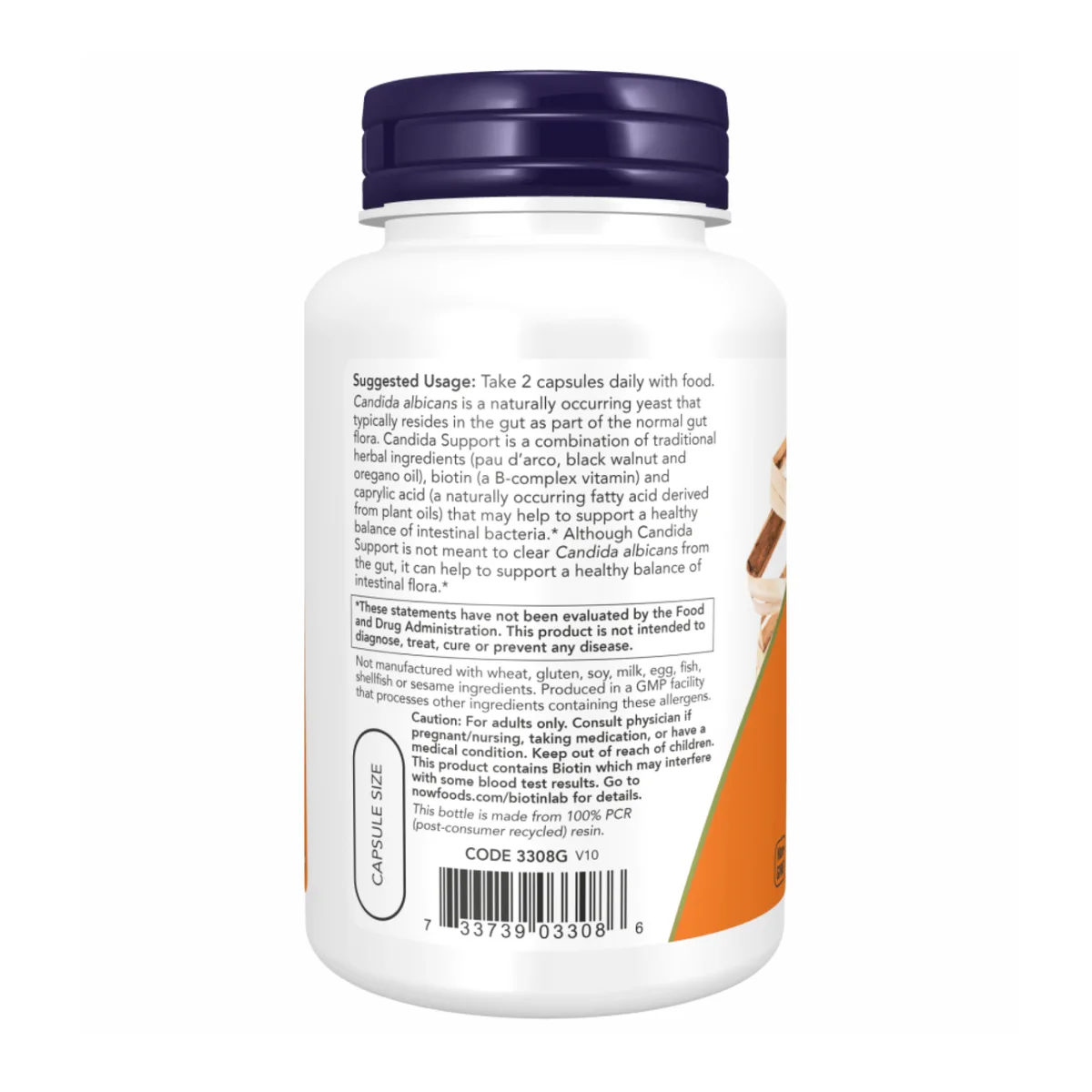 Кандида Саппорт Now Foods 180 капсул растительные