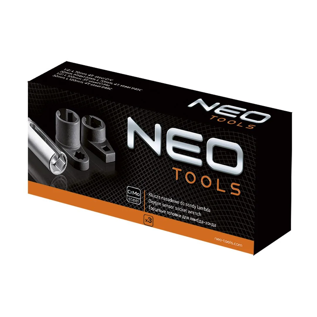 Набір торцевих головок Neo Tools 1/2" для лямбда зонда 3 шт кейс