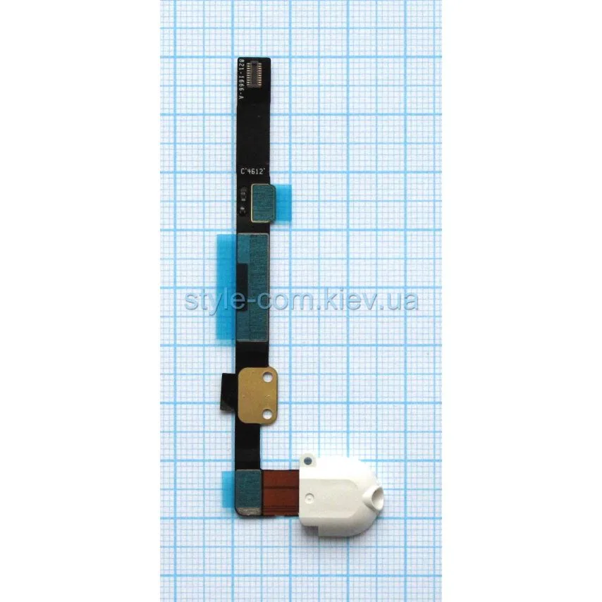 Шлейф High Quality для iPad Mini с разъемом для наушников белый