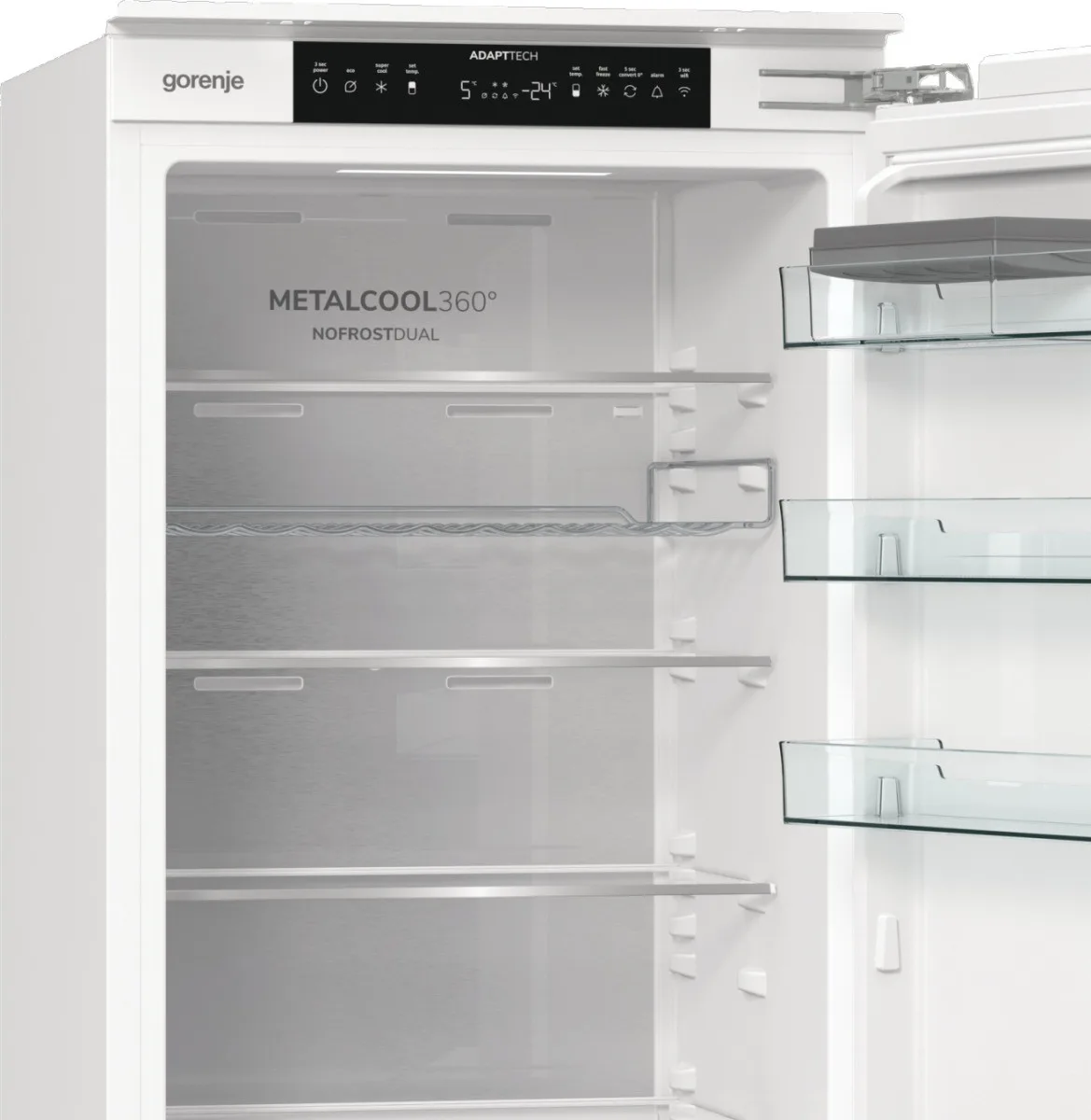 Холодильник Gorenje встраиваемый 284л 2 двери А+ Wi-Fi Белый