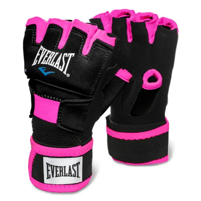 Бинти рукавички Everlast 100% поліестер M чорний рожевий