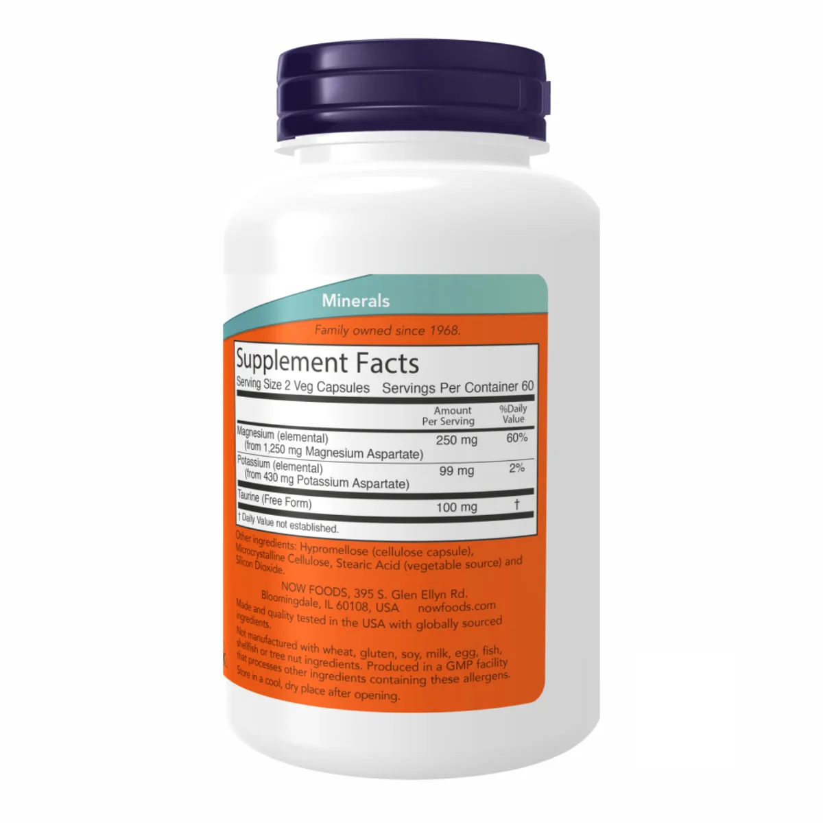 Now Foods Magnesium Potassium Aspartate 120 vcaps