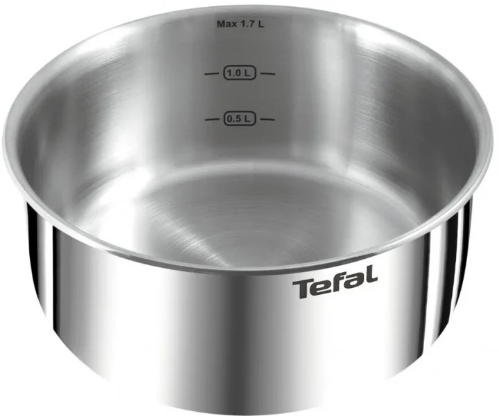 Набір посуду Tefal 10 предметів нержавіюча сталь знімна ручка