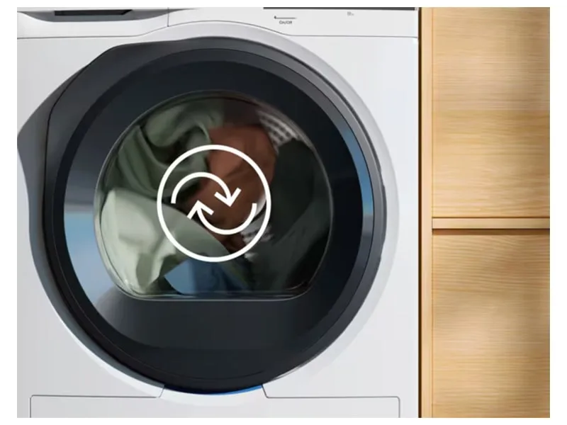 Сушильна машина Electrolux з тепловим насосом, 8 кг, енергоефективність A++, 64 см, з дисплеєм, біла.