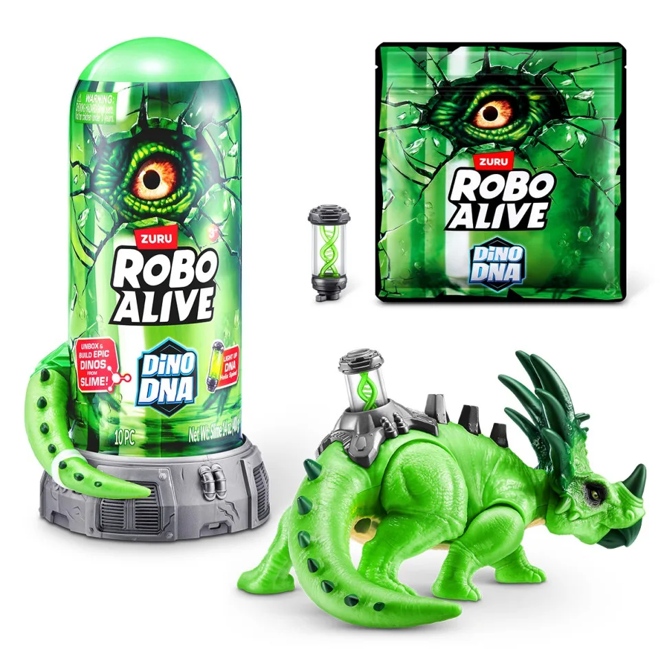 Интерактивный игровой набор ДНК Стиракозавр Pets & Robo Alive Пластик 7 элементов Многоцветный