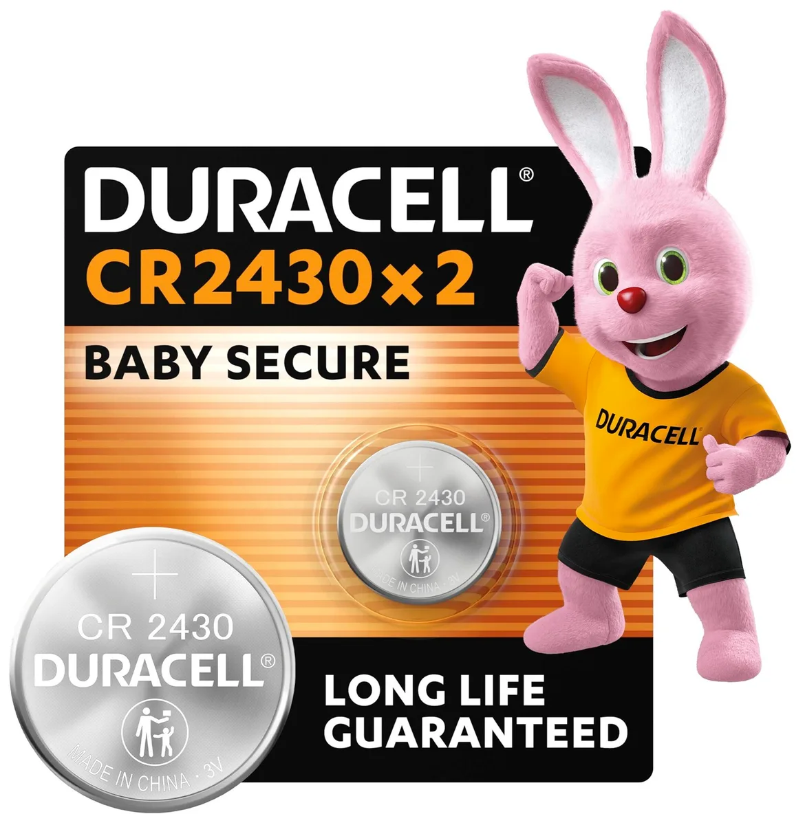 Літієва батарейка Duracell CR2430 3V 2 шт. в упаковці