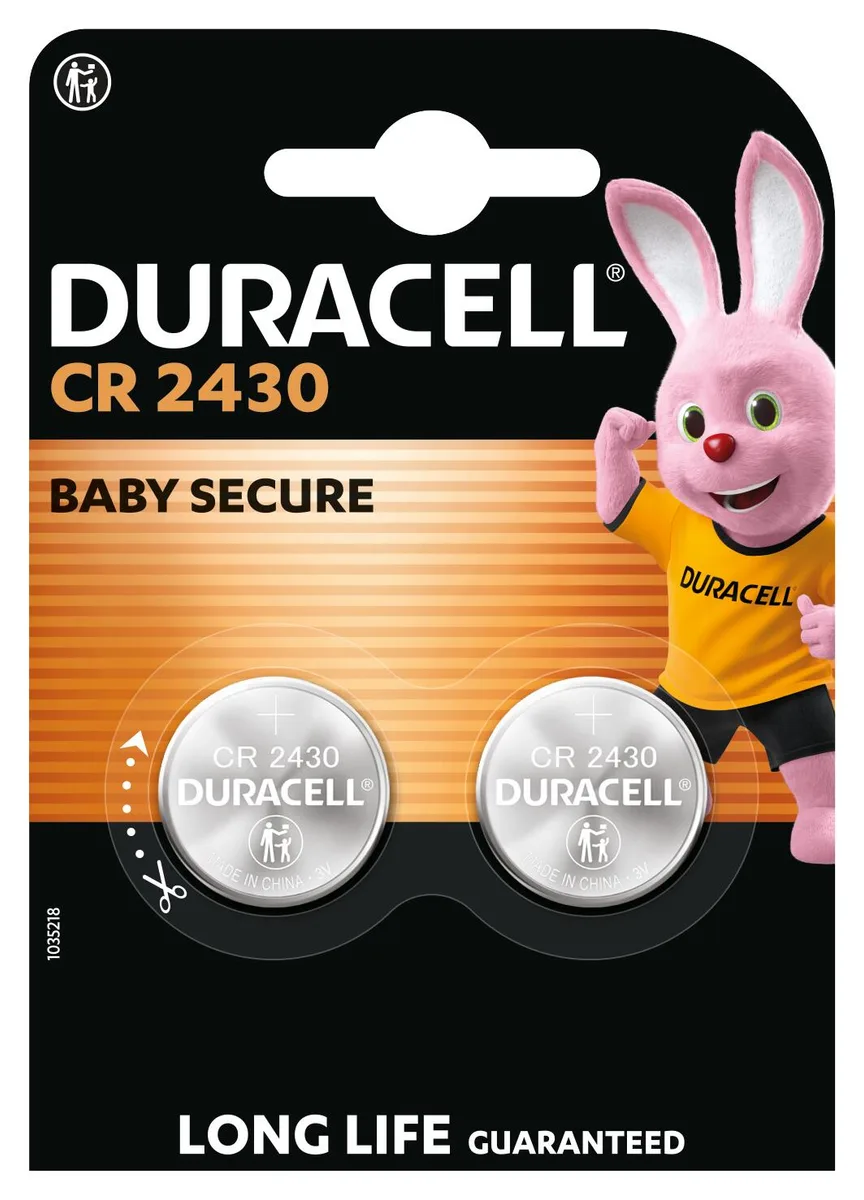 Літієва батарейка Duracell CR2430 3V 2 шт. в упаковці