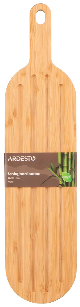Сервірувальна дошка ARDESTO Midori, 44х10.5х1.5 см, з бамбука.