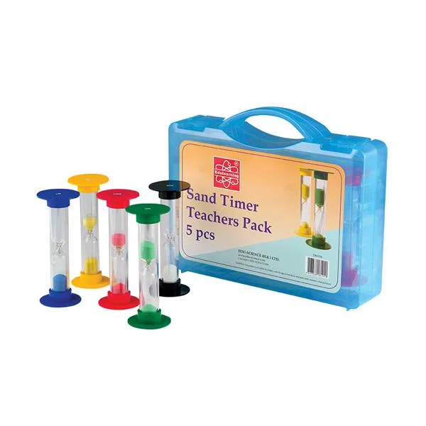 Песочные часы Edu-Toys 5 шт разноцветные для учителя 30х25х7 см