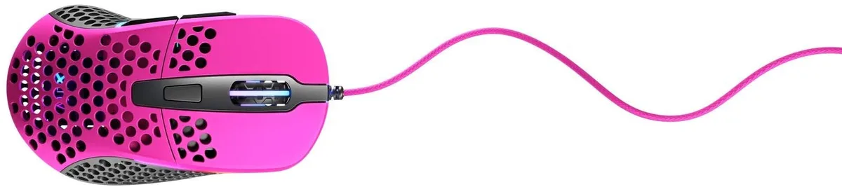 Миша Xtrfy M4, USB-A, RGB, рожевий