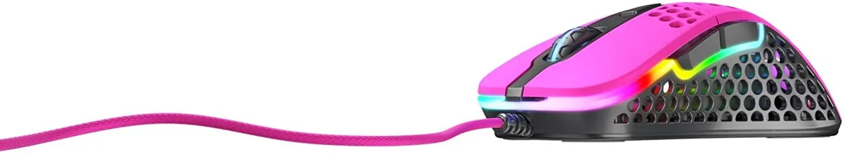 Миша Xtrfy M4, USB-A, RGB, рожевий
