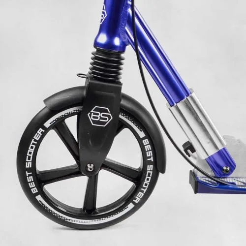 Алюмінієвий самокат Best Scooter з амортизатором та PU колесами для дітей та дорослих міський скейтборд.