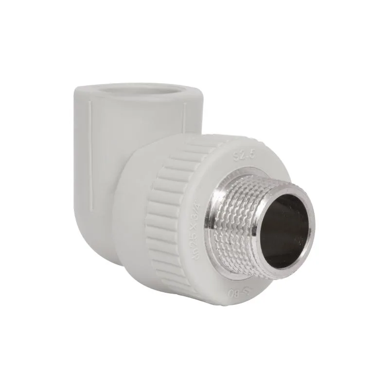 Кутник PPR 25x3/4" Сірий Поліпропілен Латунь