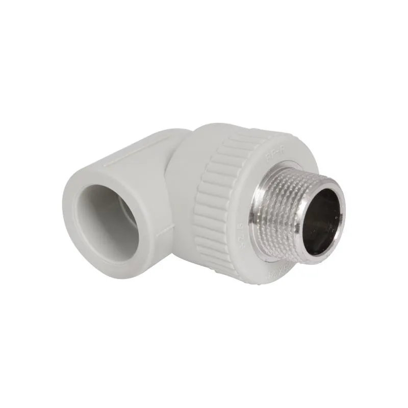 Кутник PPR 25x3/4" Сірий Поліпропілен Латунь
