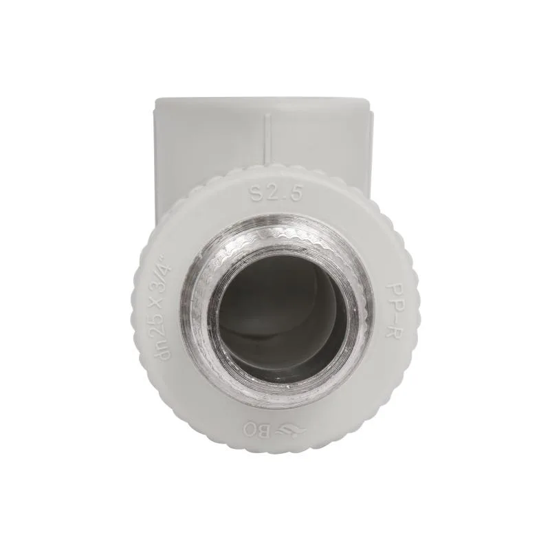 Кутник PPR 25x3/4" Сірий Поліпропілен Латунь