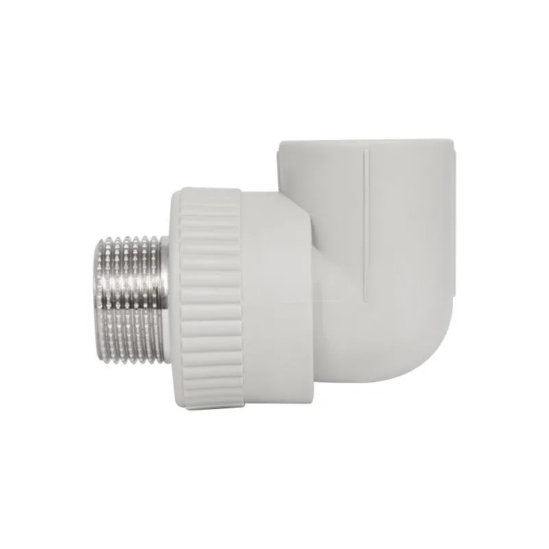 Кутник PPR 25x3/4" Сірий Поліпропілен Латунь