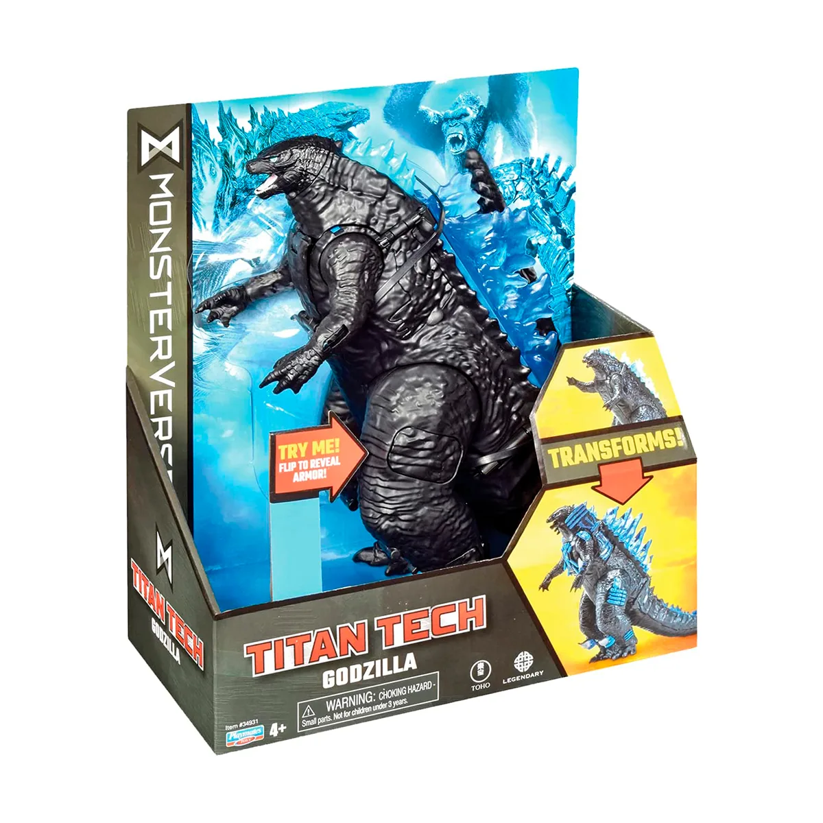 Фігурка Godzilla vs. Kong TITAN TECH полімер 20 см синя