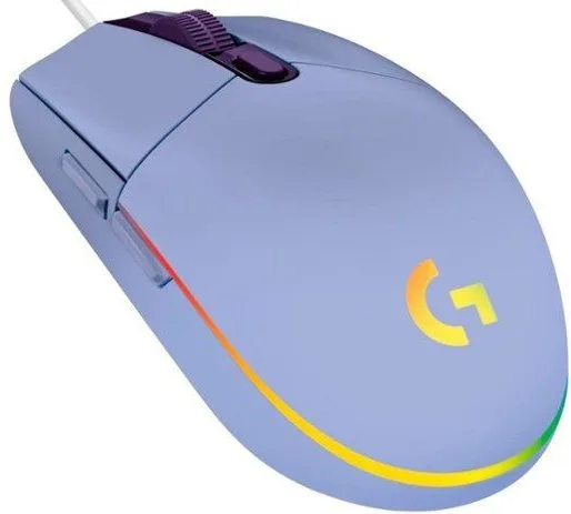 Миша Logitech Дротова Оптична Середня 8000 dpi Лілова