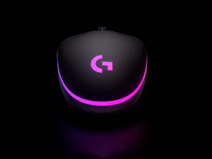 Миша Logitech Провода Оптическая Средняя 8000 dpi Лиловая
