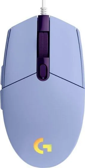 Миша Logitech Провода Оптическая Средняя 8000 dpi Лиловая