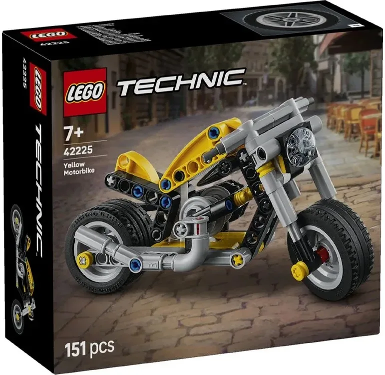 Конструктор LEGO Technic пластик 151 деталь Жовтий мотоцикл