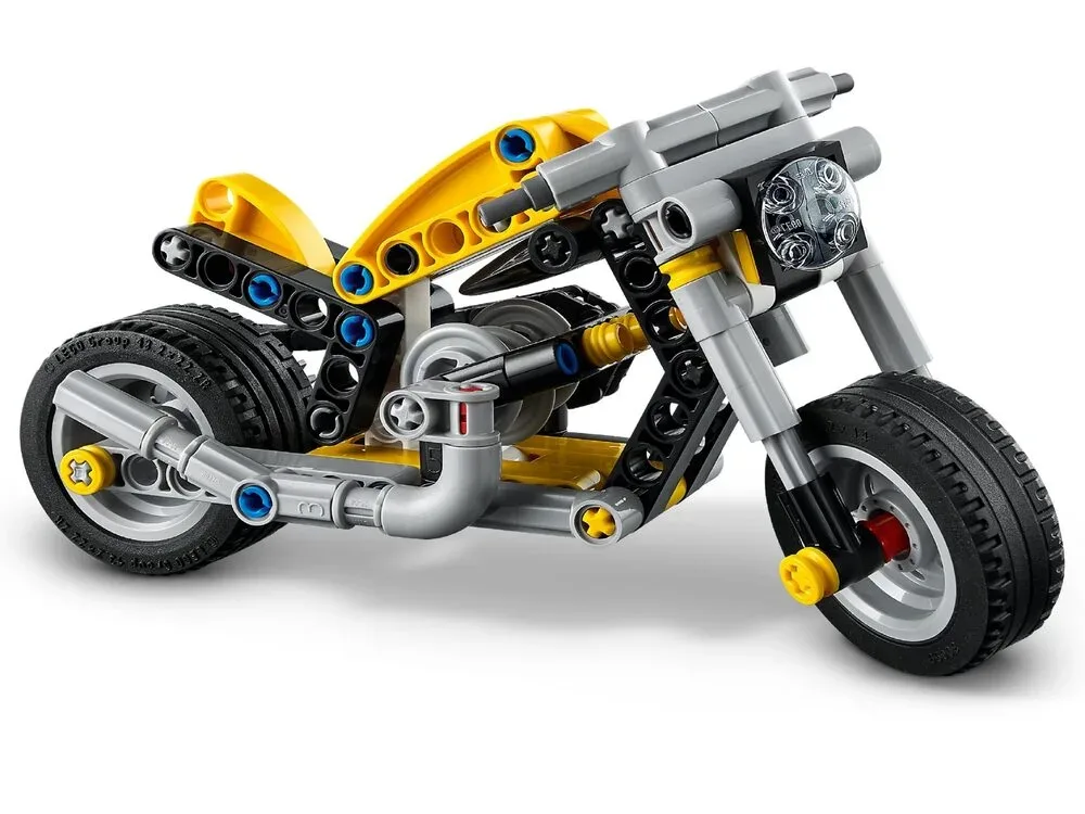 Конструктор LEGO Technic пластик 151 деталь Жовтий мотоцикл