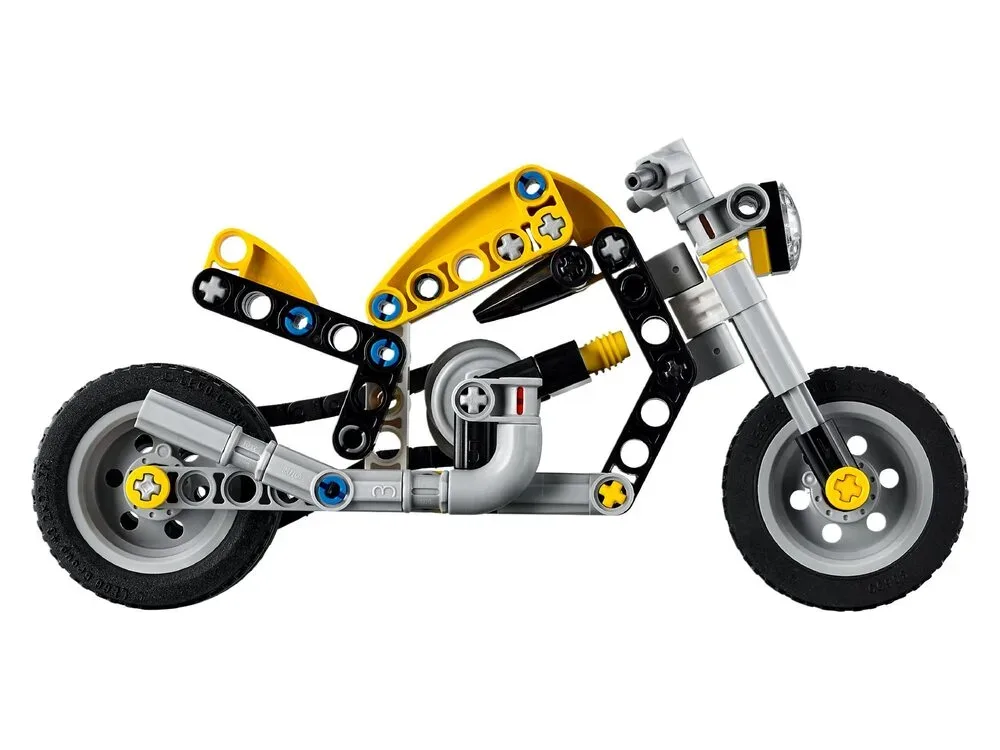 Конструктор LEGO Technic пластик 151 деталь Жовтий мотоцикл