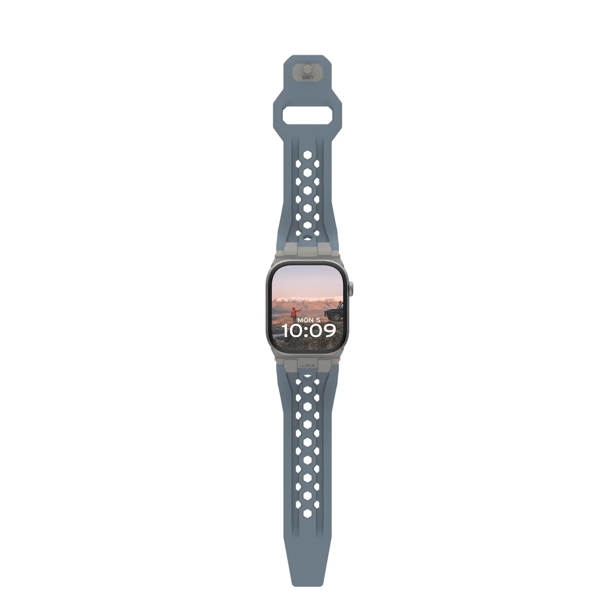Ремешок UAG для Apple Watch Ultra 2/Ultra-49-45-44мм, Monarch, Cloud Blue/Titanium