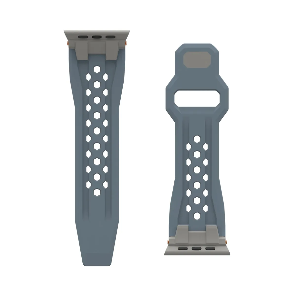 Ремешок UAG для Apple Watch Ultra 2/Ultra-49-45-44мм, Monarch, Cloud Blue/Titanium