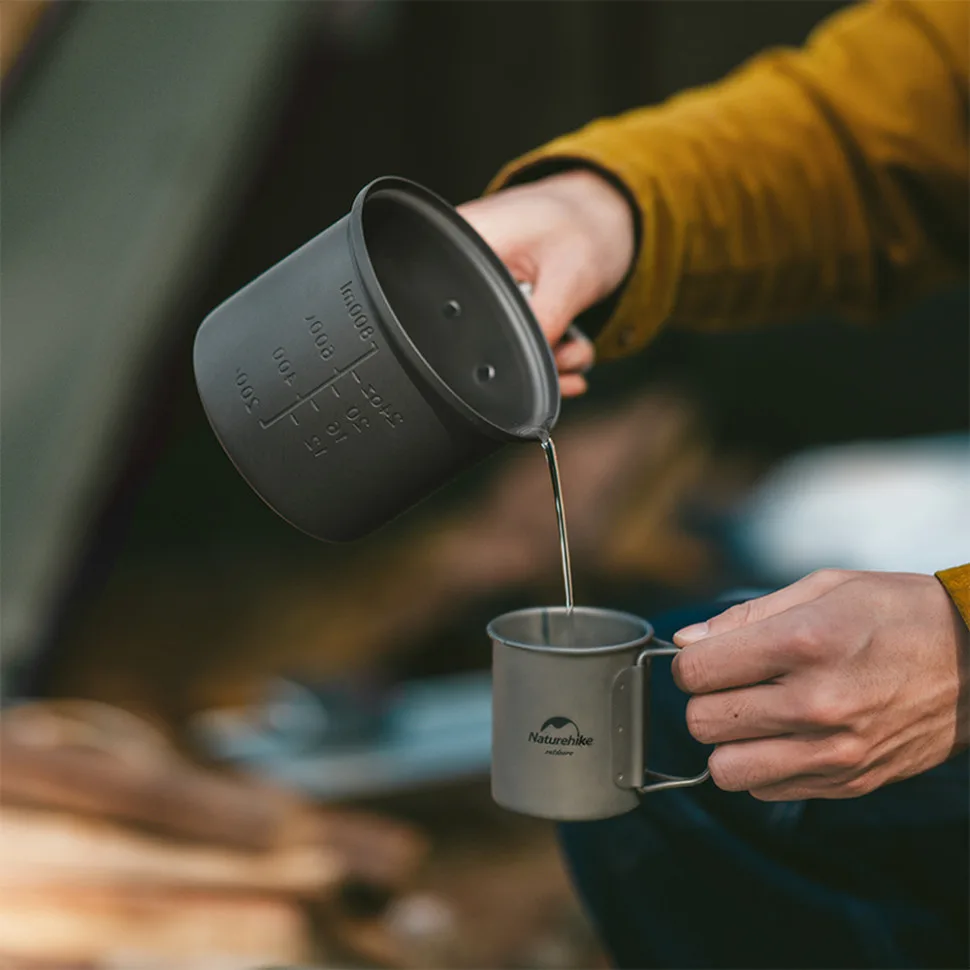 Набір посуду Naturehike алюміній 2 каструлі 1,2 л 0,8 л 15,4х14,3х16,5 см