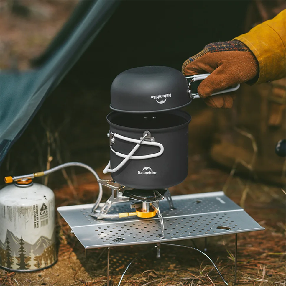 Набір посуду Naturehike алюміній 2 каструлі 1,2 л 0,8 л 15,4х14,3х16,5 см