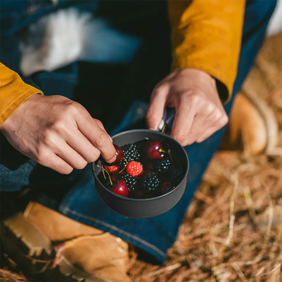 Набір посуду Naturehike алюміній 2 каструлі 1,2 л 0,8 л 15,4х14,3х16,5 см