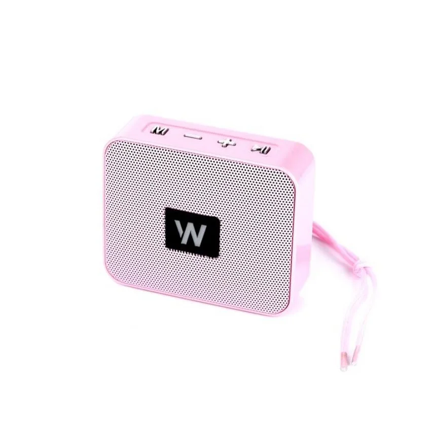 Портативна колонка WALKER Bluetooth 5Вт 86,5х72,3х31,6 мм Рожева