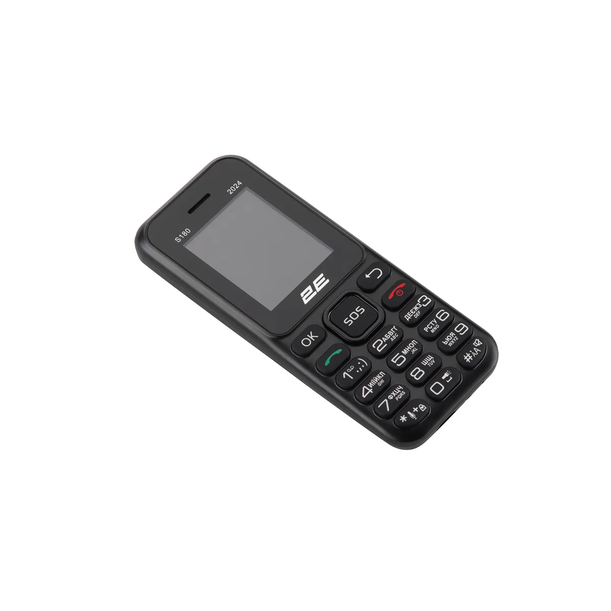 Мобільний телефон 2E S180 2024 1.77" 2SIM, 600мА•год, чорний