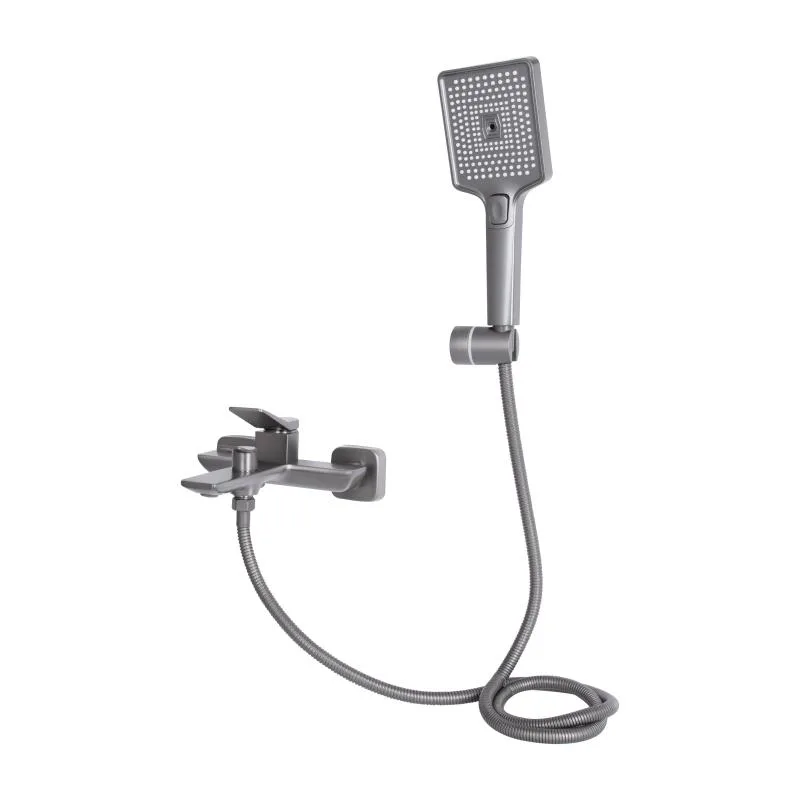 Смеситель для ванны Qtap Presto 259 графитовый латунь 184х131х168 мм