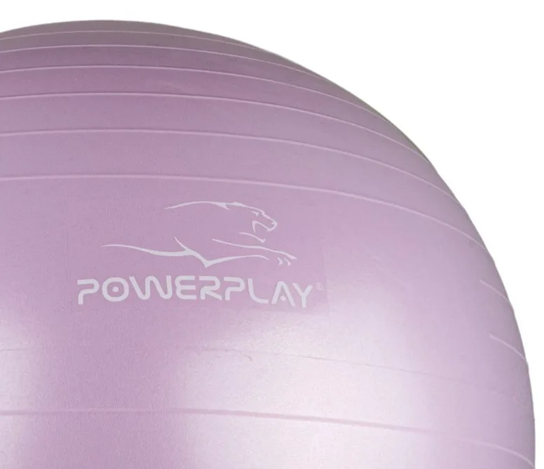 М'яч для фітнесу Active Point PVC 65 см Ліловий з помпою