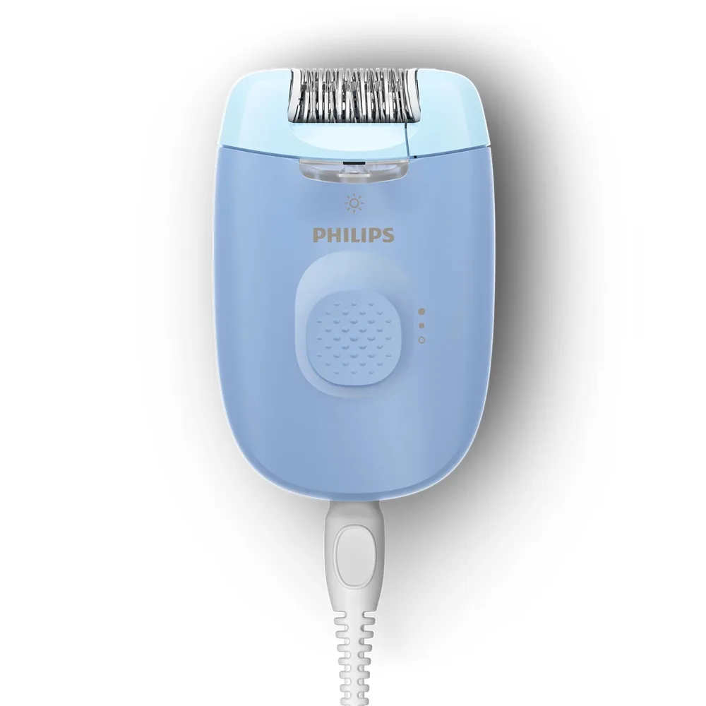 Епілятор Philips пінцетний сухий металевий 2 швидкості з підсвічуванням