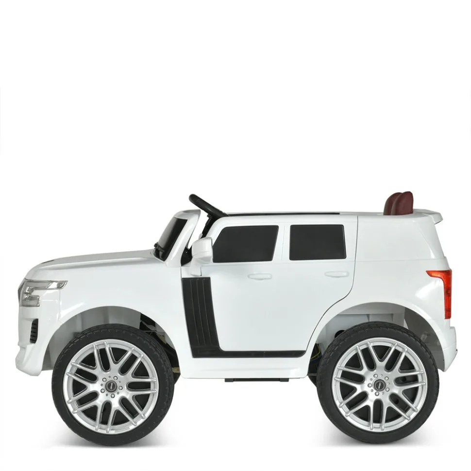 Дитячий електромобіль джип 4WD 25W комбінований 2-місний білий до 40 кг