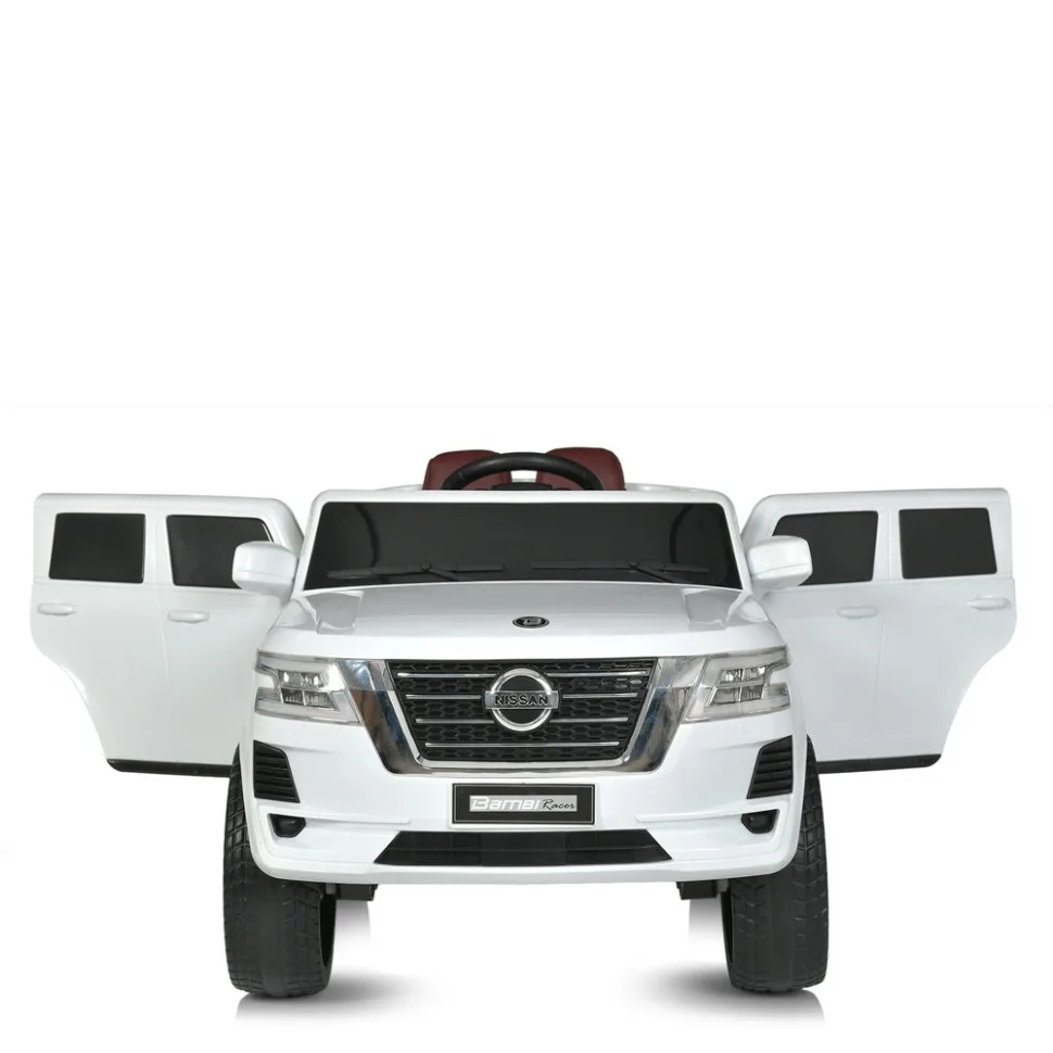 Дитячий електромобіль джип 4WD 25W комбінований 2-місний білий до 40 кг