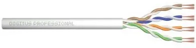 Кабель "вита пара" DIGITUS CAT 5e U-UTP, 305м, AWG 24/1, CCA, PVC, сірий