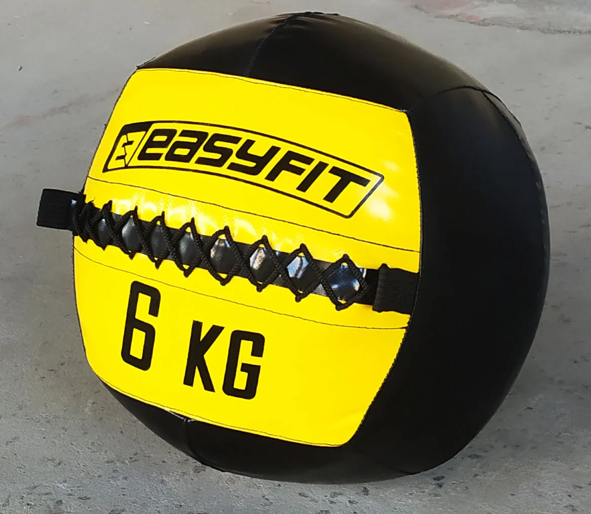 Медичний м'яч EasyFit PU 6 кг Жовтий 33 см